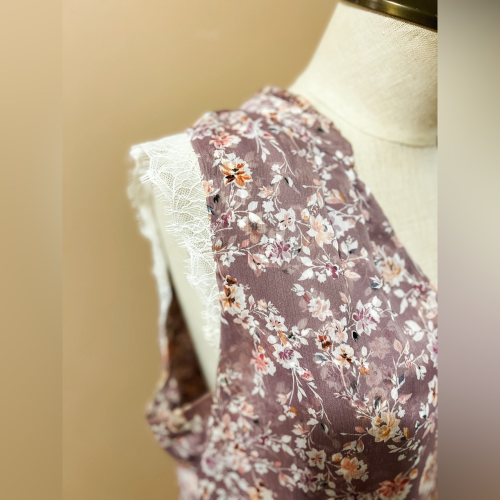 Floral Sleeveless Shell - White House Black Market